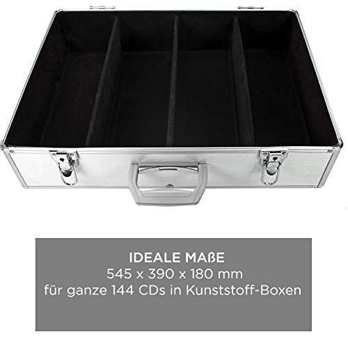 Safe 214 valigetta alluminio 144 CD DVD con serratura