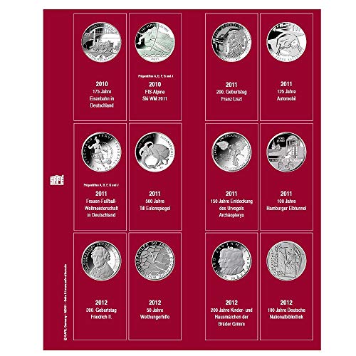 SAFE 7342-5 foglio monete 10 euro 2010-2012
