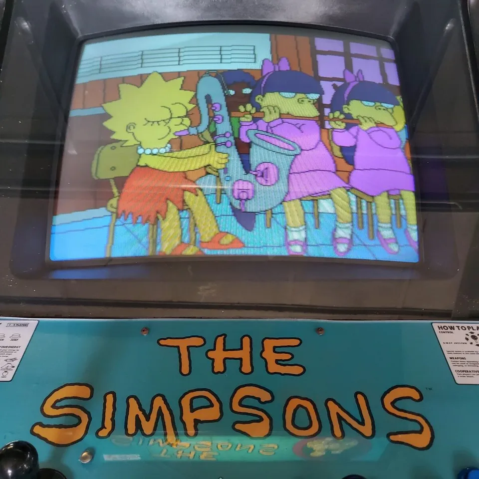 Arcade Story Anni 90 The Simpsons 1991 cabinato 4 giocatori Konami