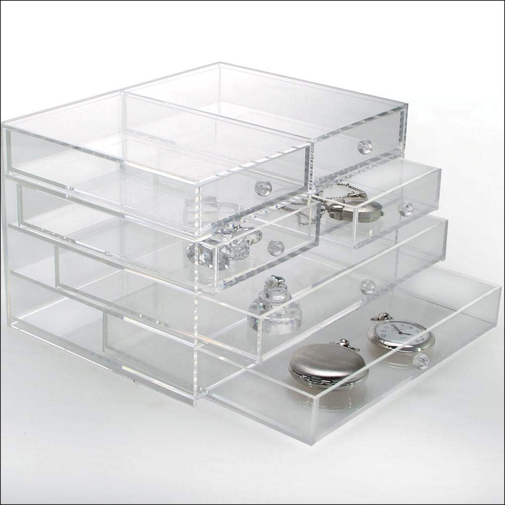 Safe Uhren Schmuck Box Acrilico 6 Cassetti 165x215x140 mm