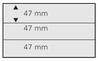 SAFE 743 schede francobolli A5 nere 10 pz 3 strisce