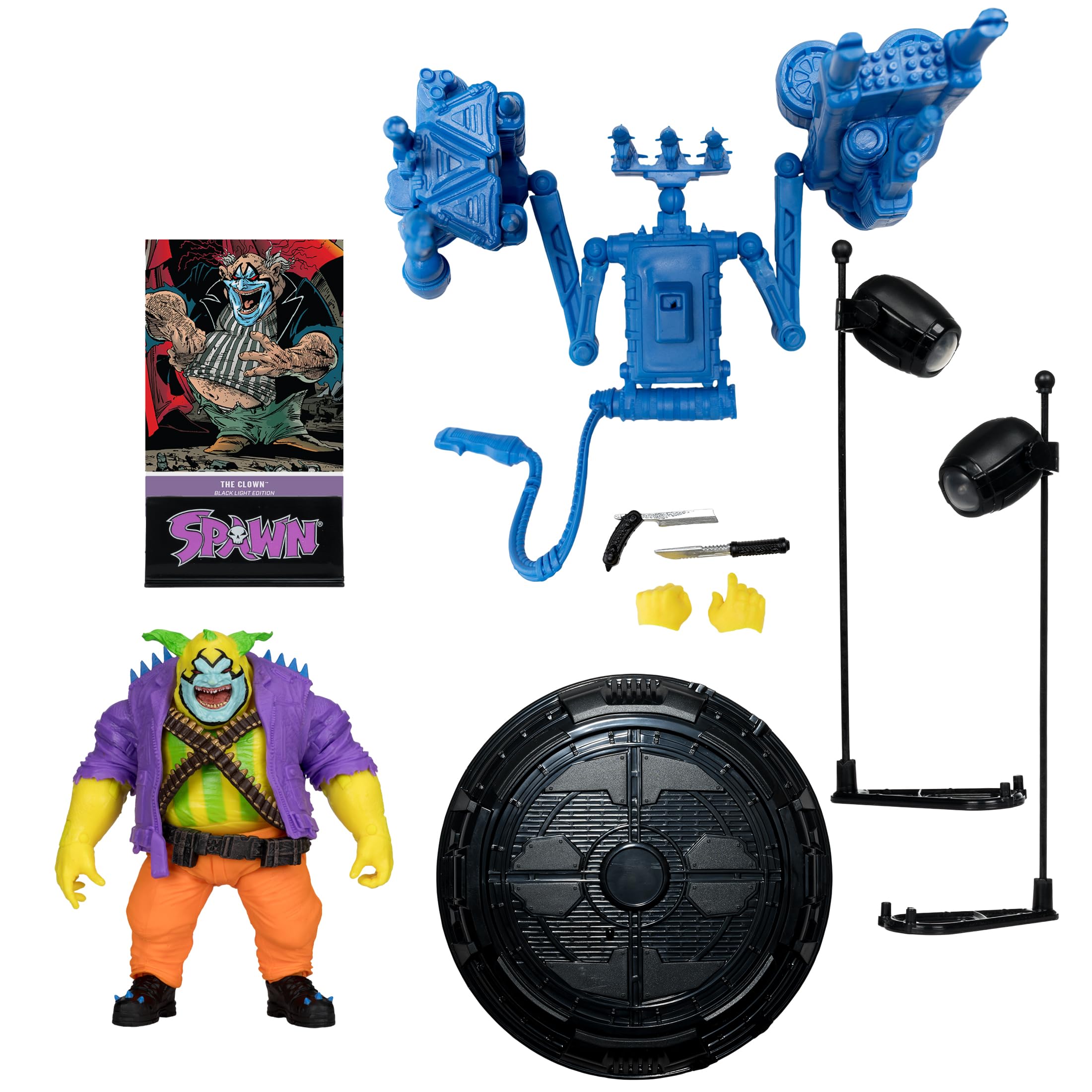 McFarlane Spawn The Clown action figure 17,8 cm Black Light