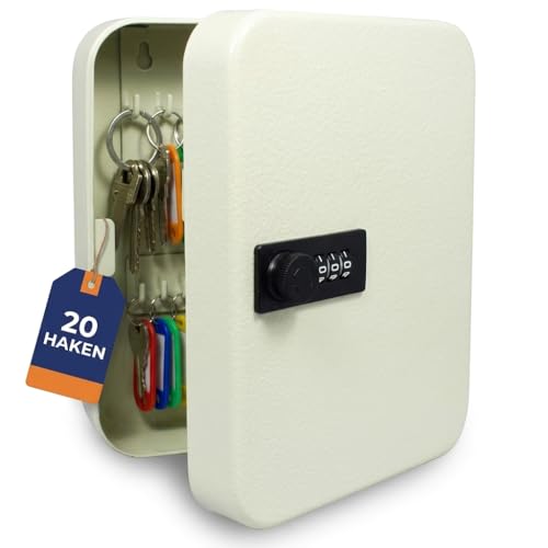 Safe 3987 cassetta portachiavi codice 20 chiavi metallo