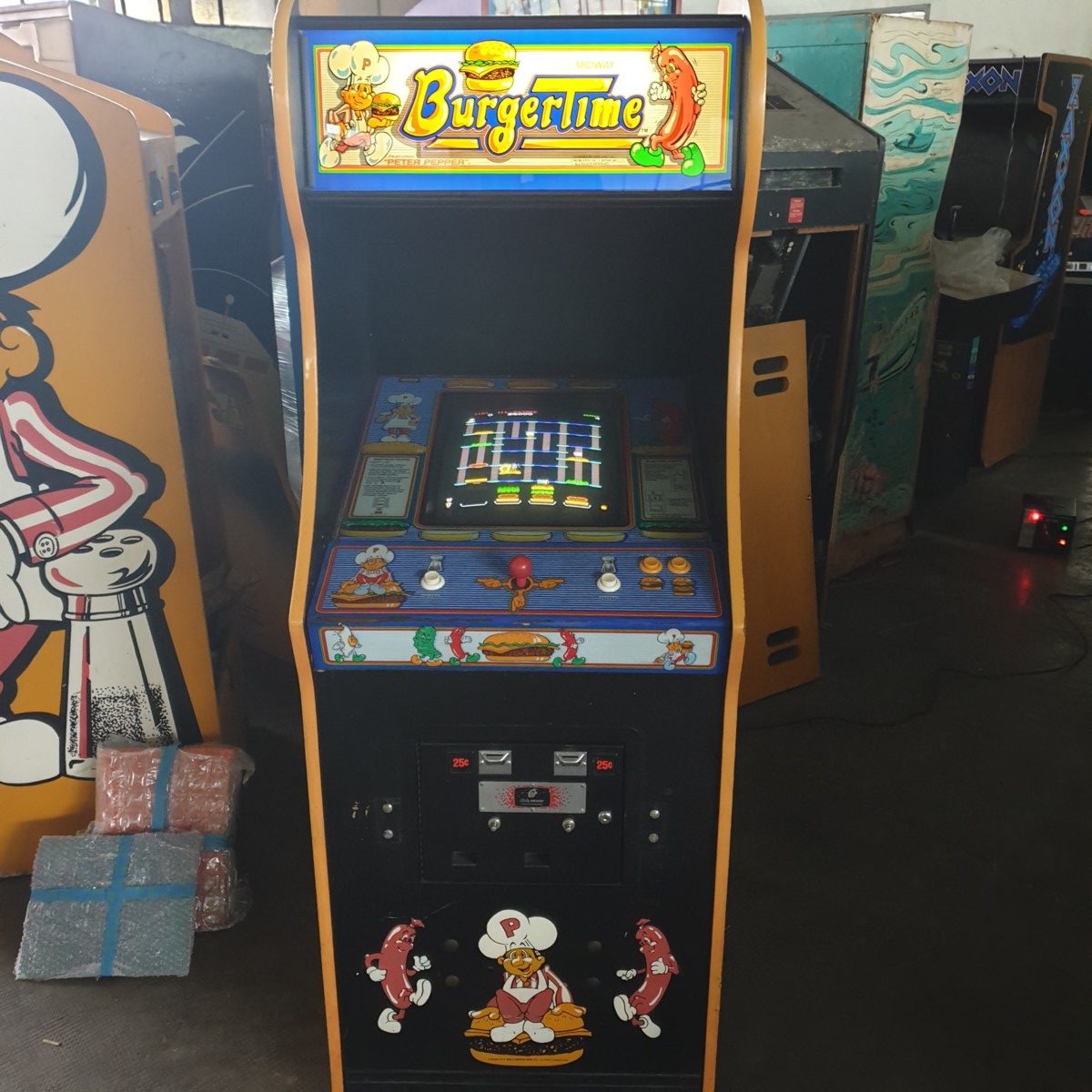 Arcade Story Arcade BurgerTime 1982 cabinato Data East Pepper