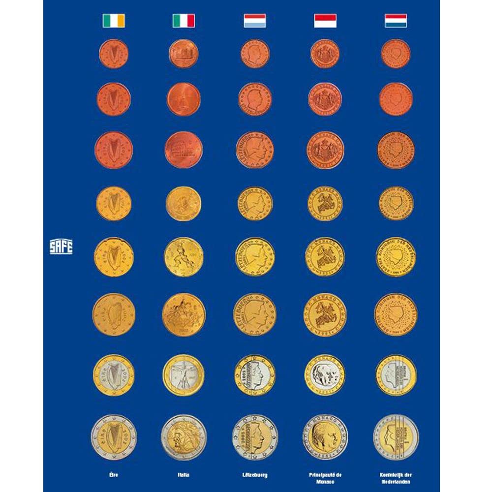 Safe 1861 Set 5 Pagine Euro 1 cent-2 euro per Topset 7817