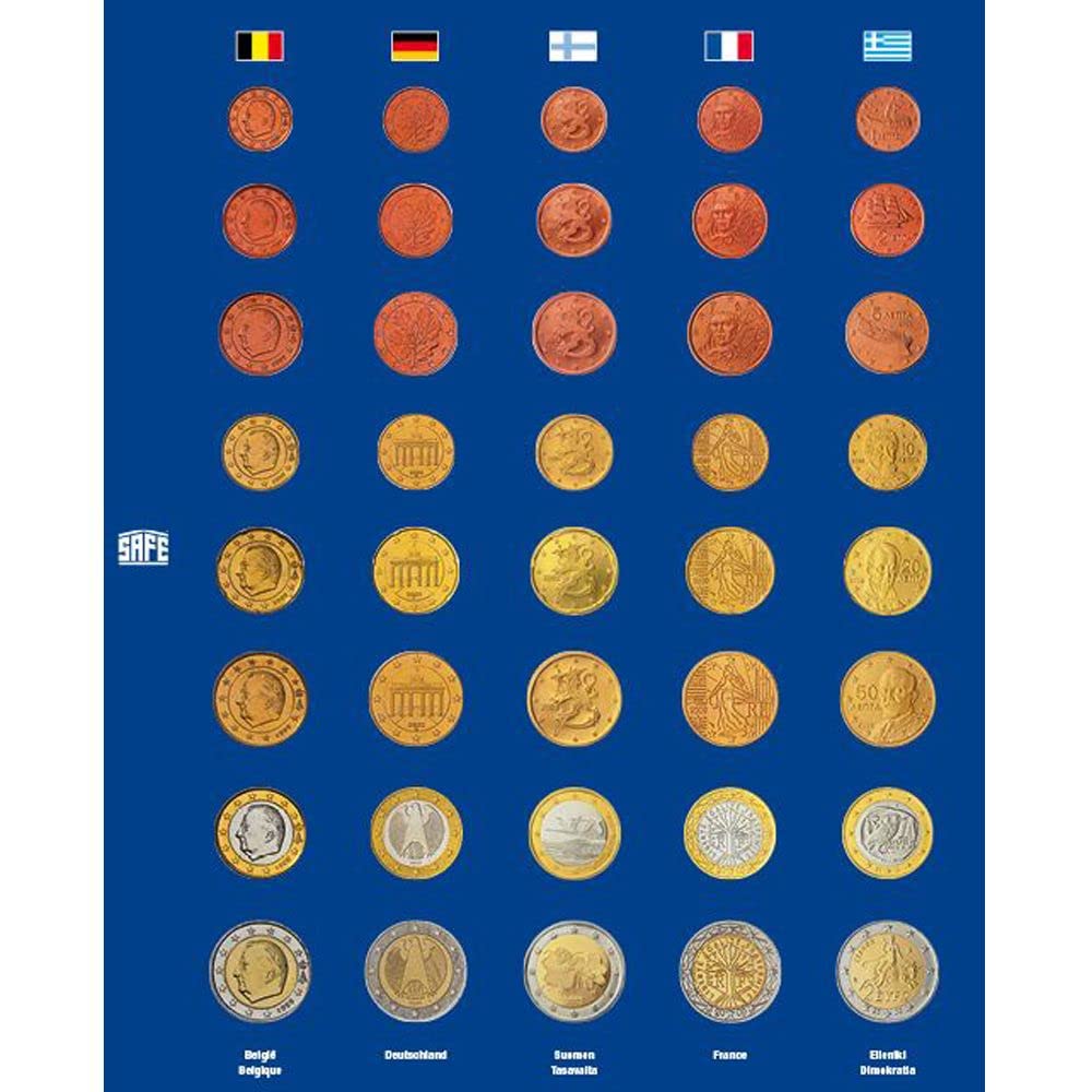 Safe 1861 Set 5 Pagine Euro 1 cent-2 euro per Topset 7817