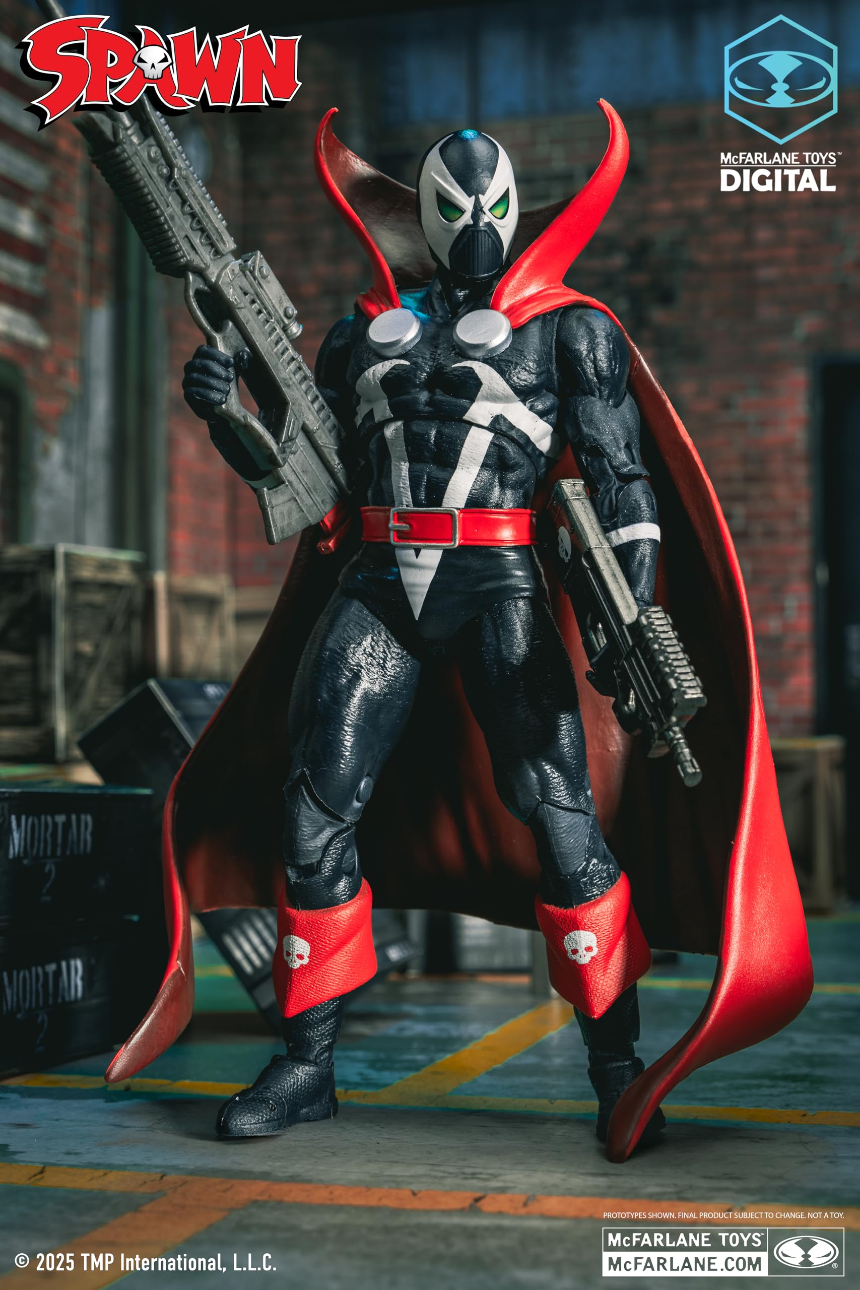 McFarlane Spawn 77 Action Figure Nero Rosso 17,8cm Platinum