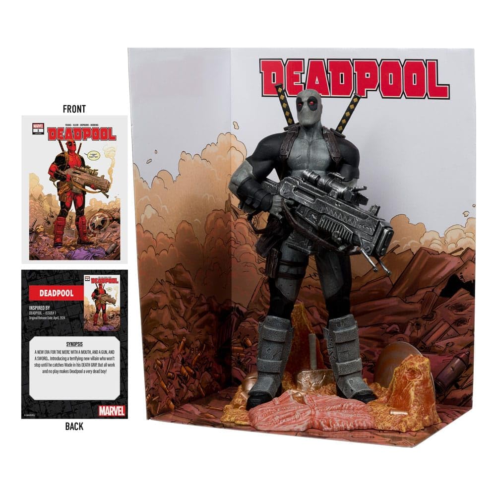 McFarlane Marvel Deadpool Grey Chase Statua PVC 27 cm 1/6
