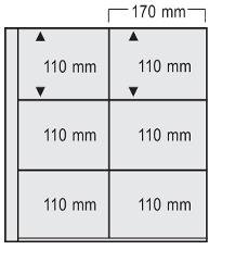 Safe Zubehör 1016 PA Fogli per Documenti 5 pz Trasparenti
