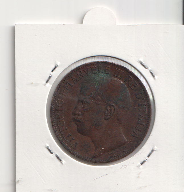 TS Collezionismo Numismatica 10 Centesimi 1911 Cinquantenario rame
