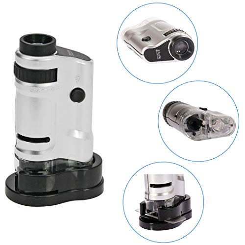 SAFE 5672 Microscopio Tascabile 20-40x LED per Monete