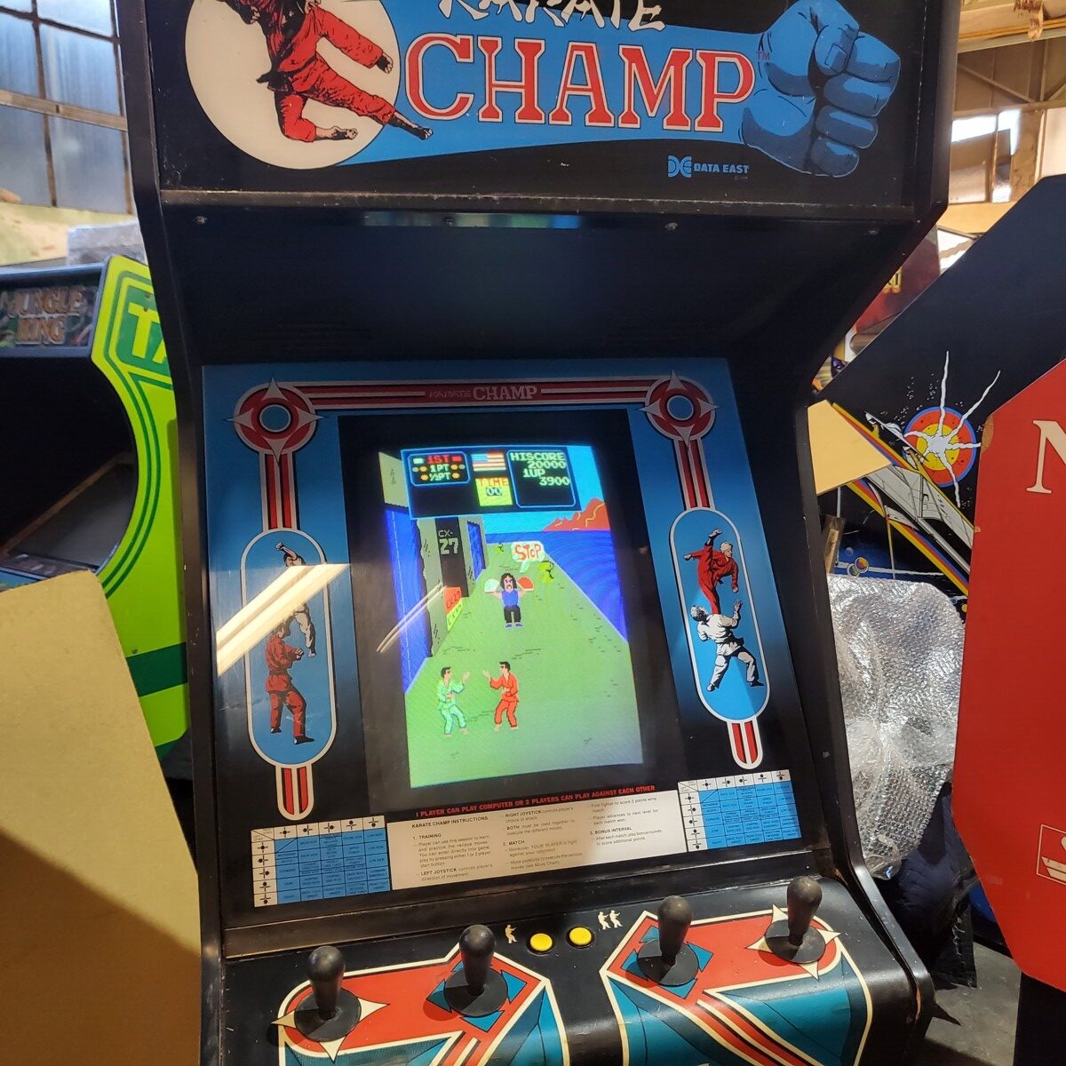 Arcade Story Picchiaduro Karate Champ cabinato 4 joystick