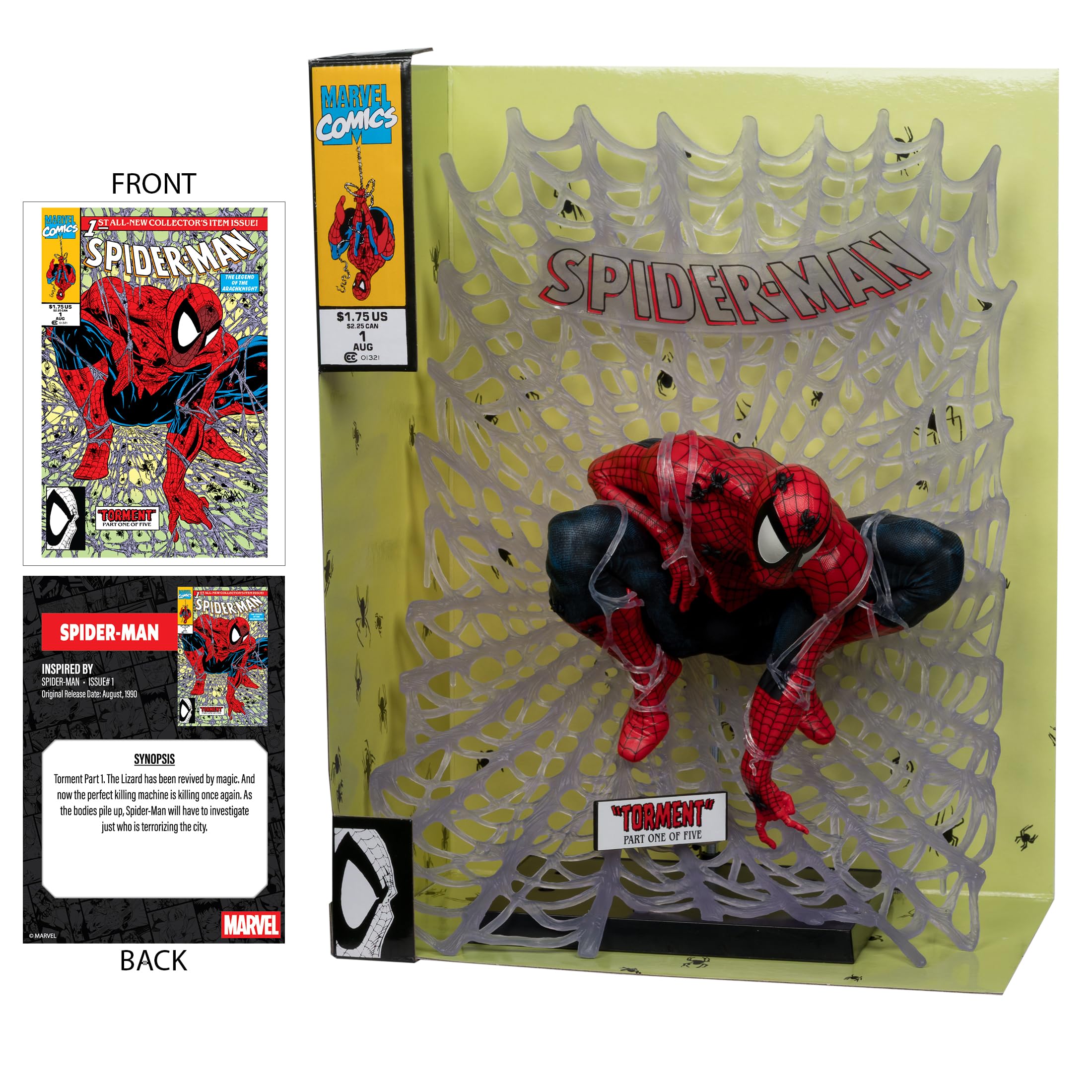 McFarlane Marvel Spider-Man 1:6 figure Spider-Man #1 fumetto