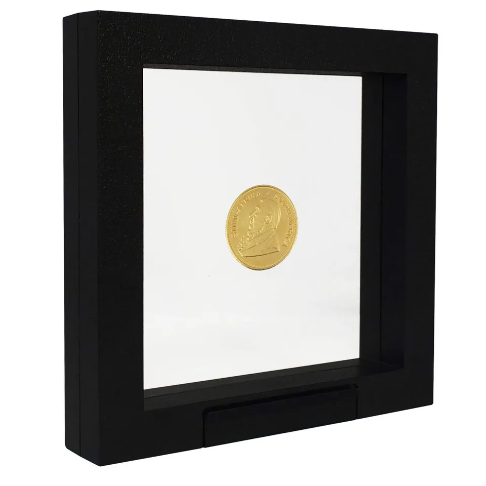 Safe 4502 Schweberahmen cornice monete nera 13x13 cm