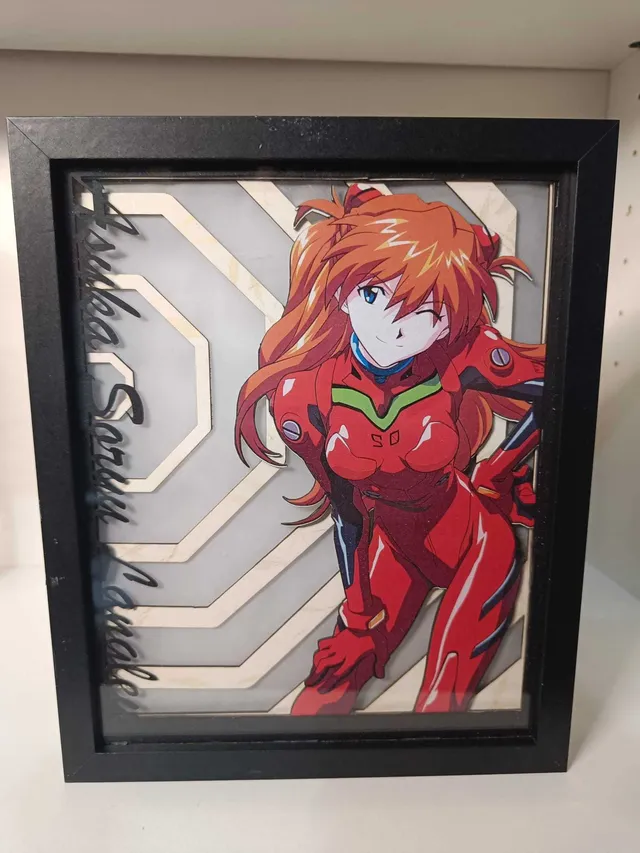 L'Atelier di Zelda Mondi di Luce Lightbox Asuka Evangelion LED