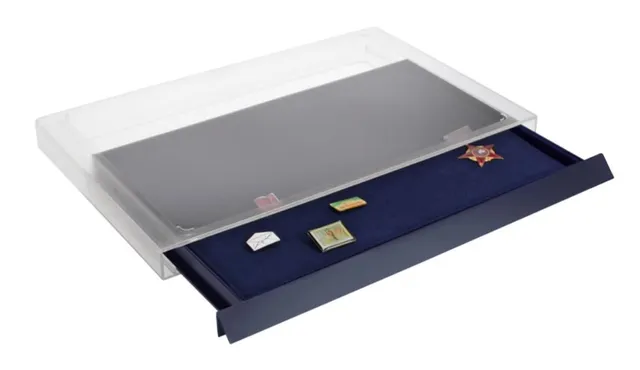 Safe 6460 Organizzatore Spille e Pins Velluto Blu 375 mm