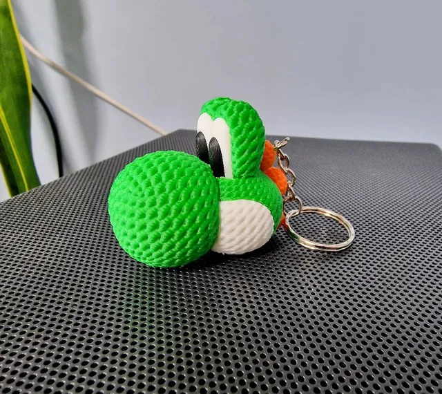 L'Atelier di Zelda Keyverse Yoshi Portachiavi crochet fatto a mano