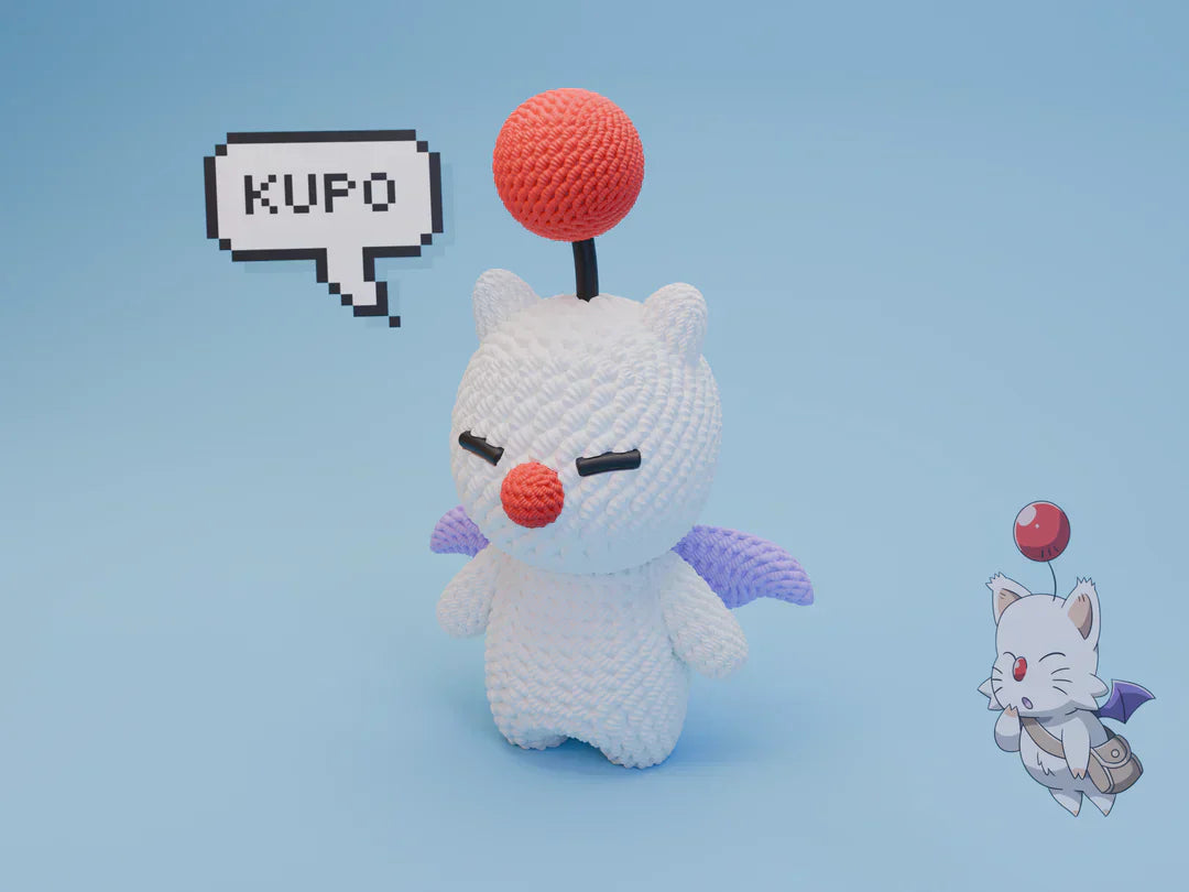 L'Atelier di Zelda Stampe Incantate Moogle statua crochet PLA