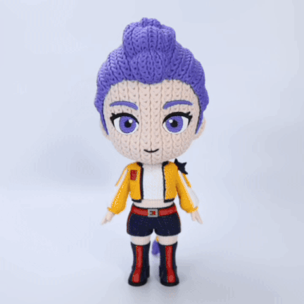 L'Atelier di Zelda Stampe Incantate Rumi crochet statua PLA Small idol