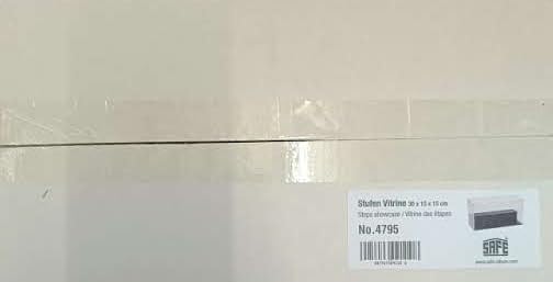SAFE 4795 alzatina espositore acrilico 300x150x150 mm