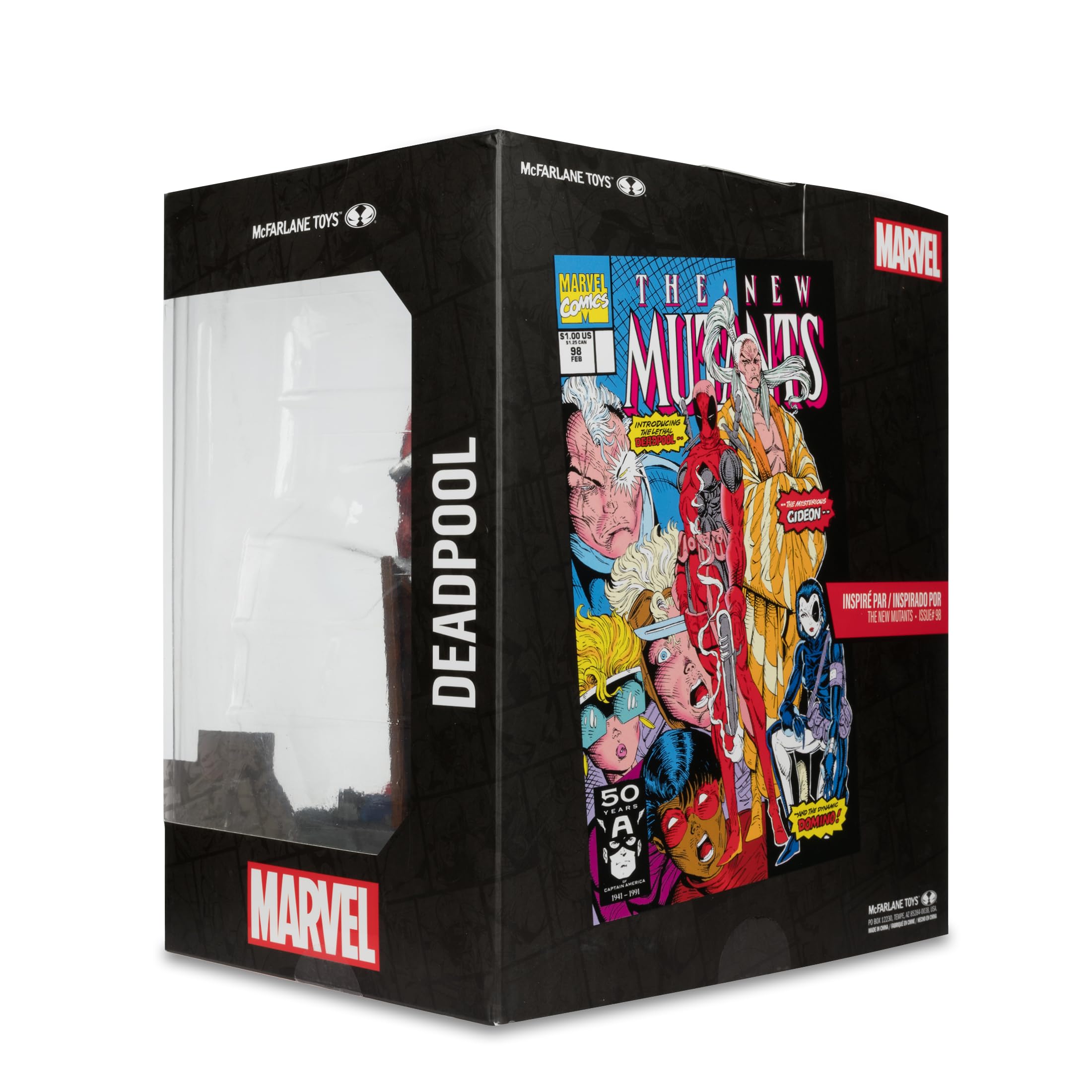 McFarlane Marvel Deadpool New Mutants 98 statua 1:10 con scena