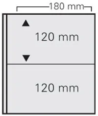 SAFE 1277 Fogli Banconote ARTline 5 pz 2 Scomparti Neri