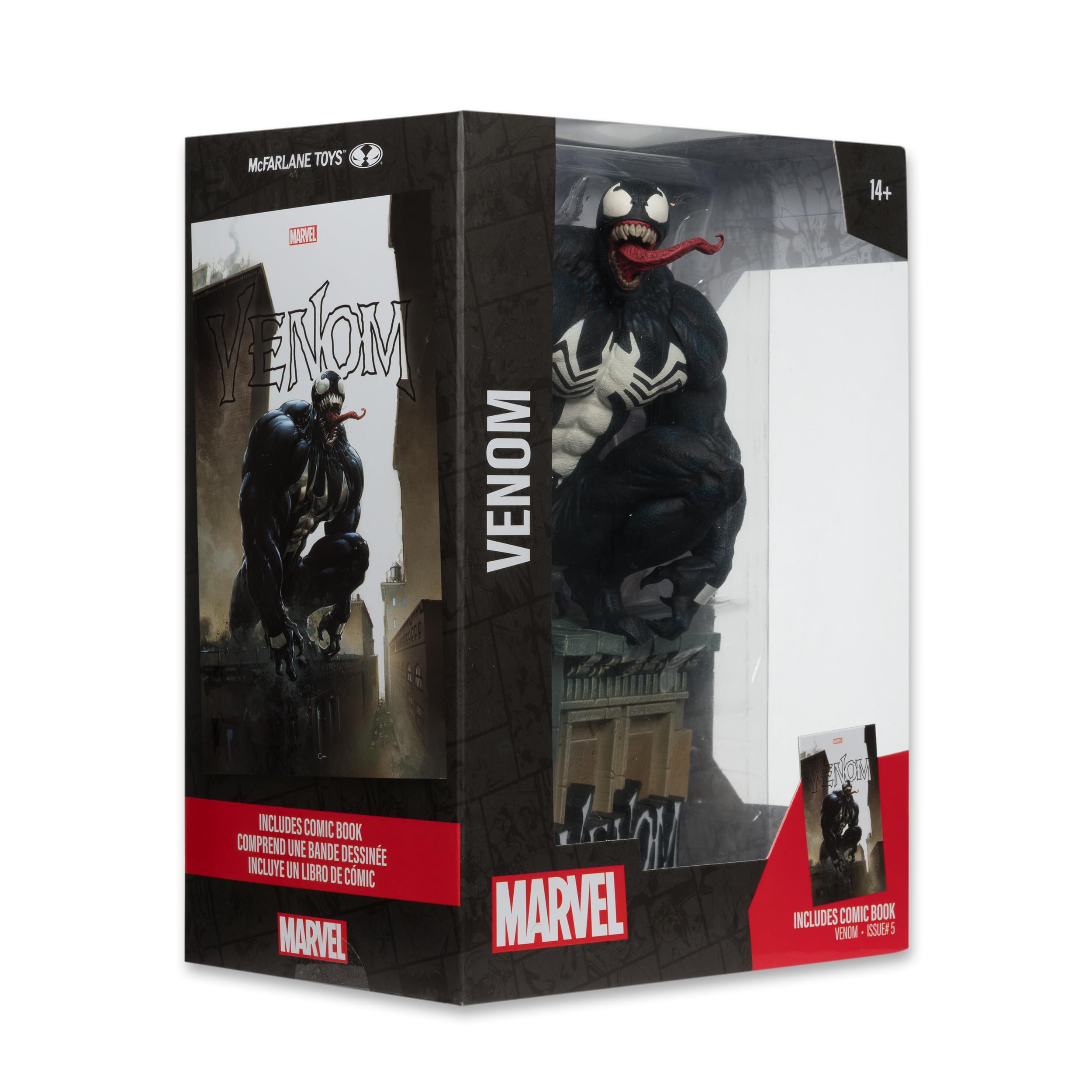 McFarlane Marvel Venom #5 figure 1:6 con fumetto
