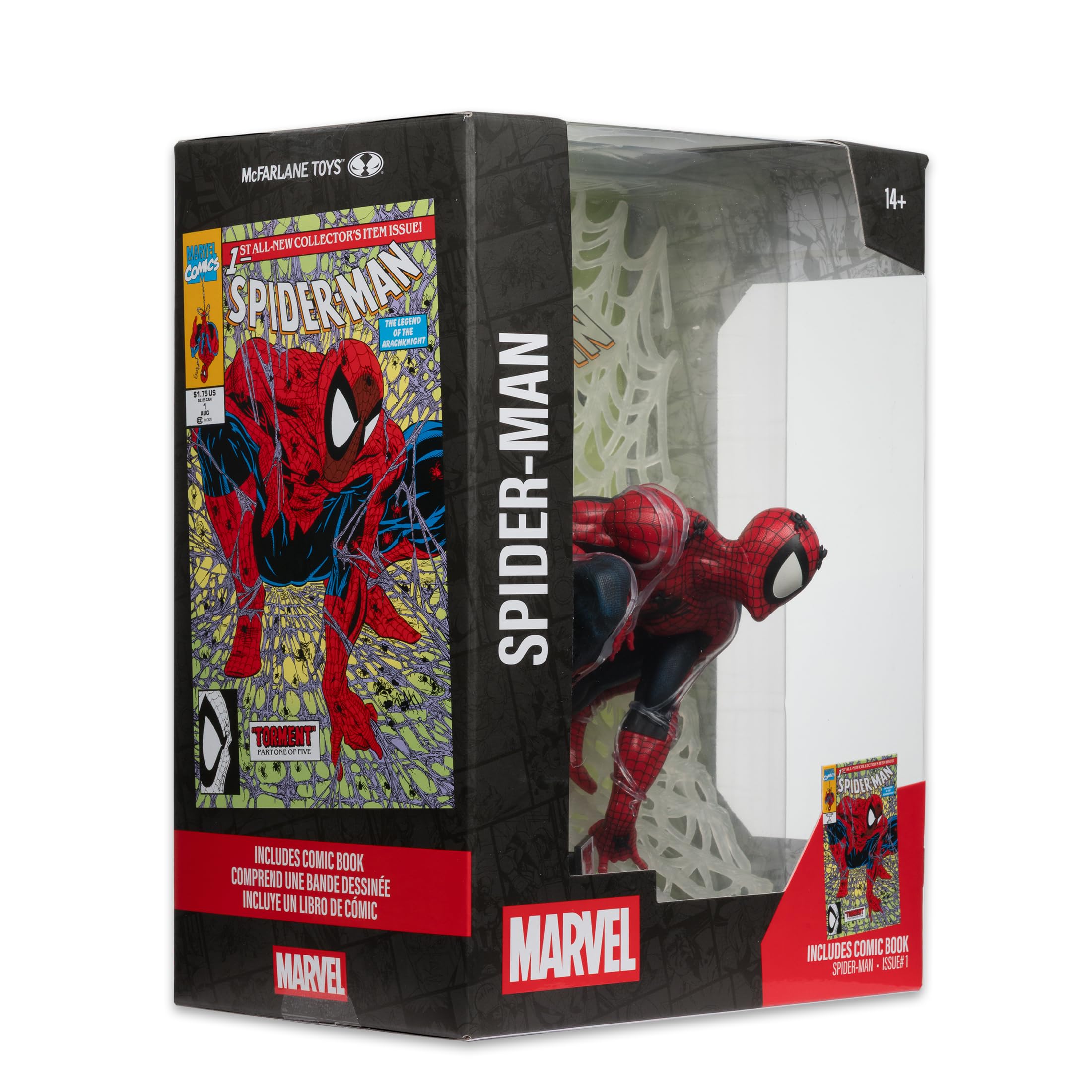 McFarlane Marvel Spider-Man 1:6 figure Spider-Man #1 fumetto