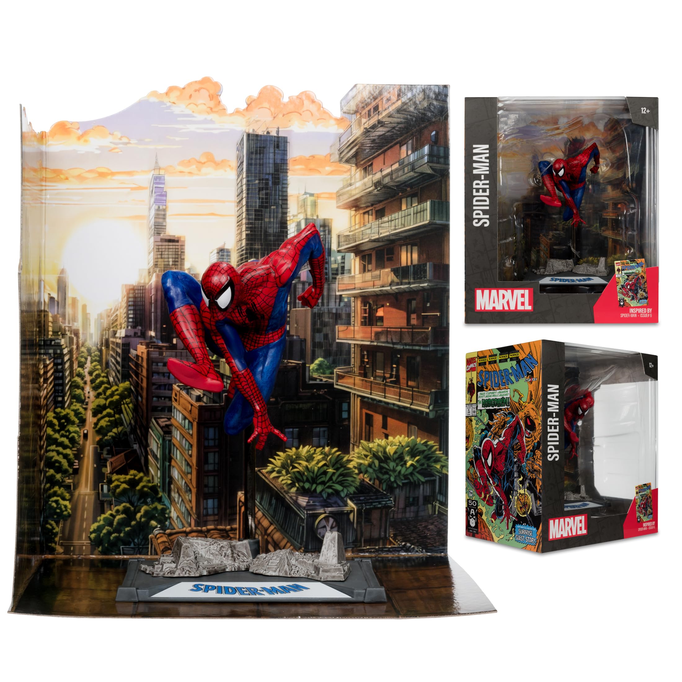 McFarlane Marvel Spider-Man #6 statuetta 1:10 con scena