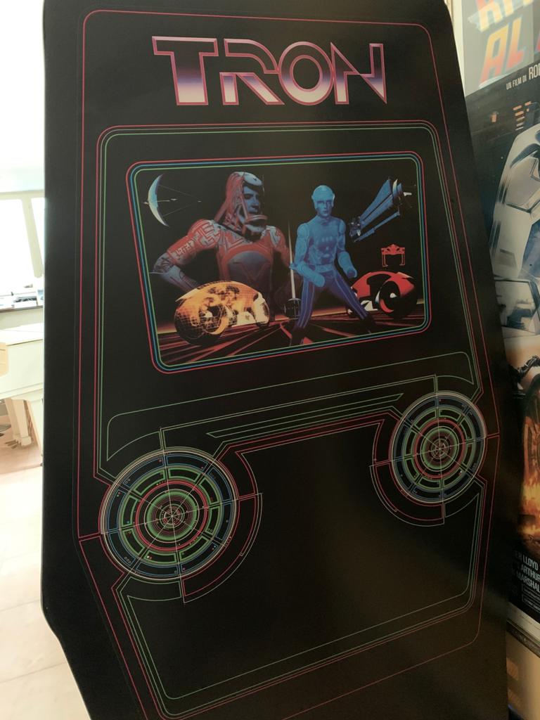 Arcade Story Tron 1982 Midway cabinato arcade restaurato