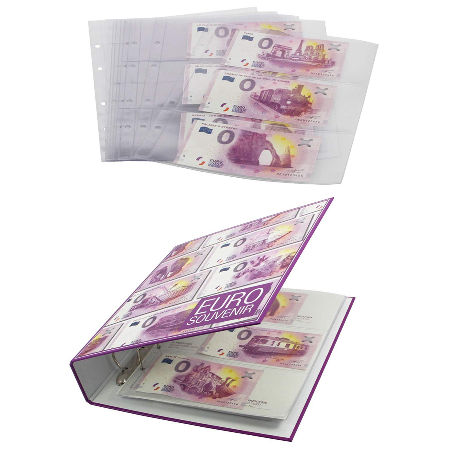 SAFE 3100 Album 0 Euro Tedesche con 5 Fogli rigido 4 anelli