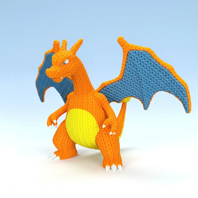 L'Atelier di Zelda Stampe Incantate Charizard statua crochet Medium PLA