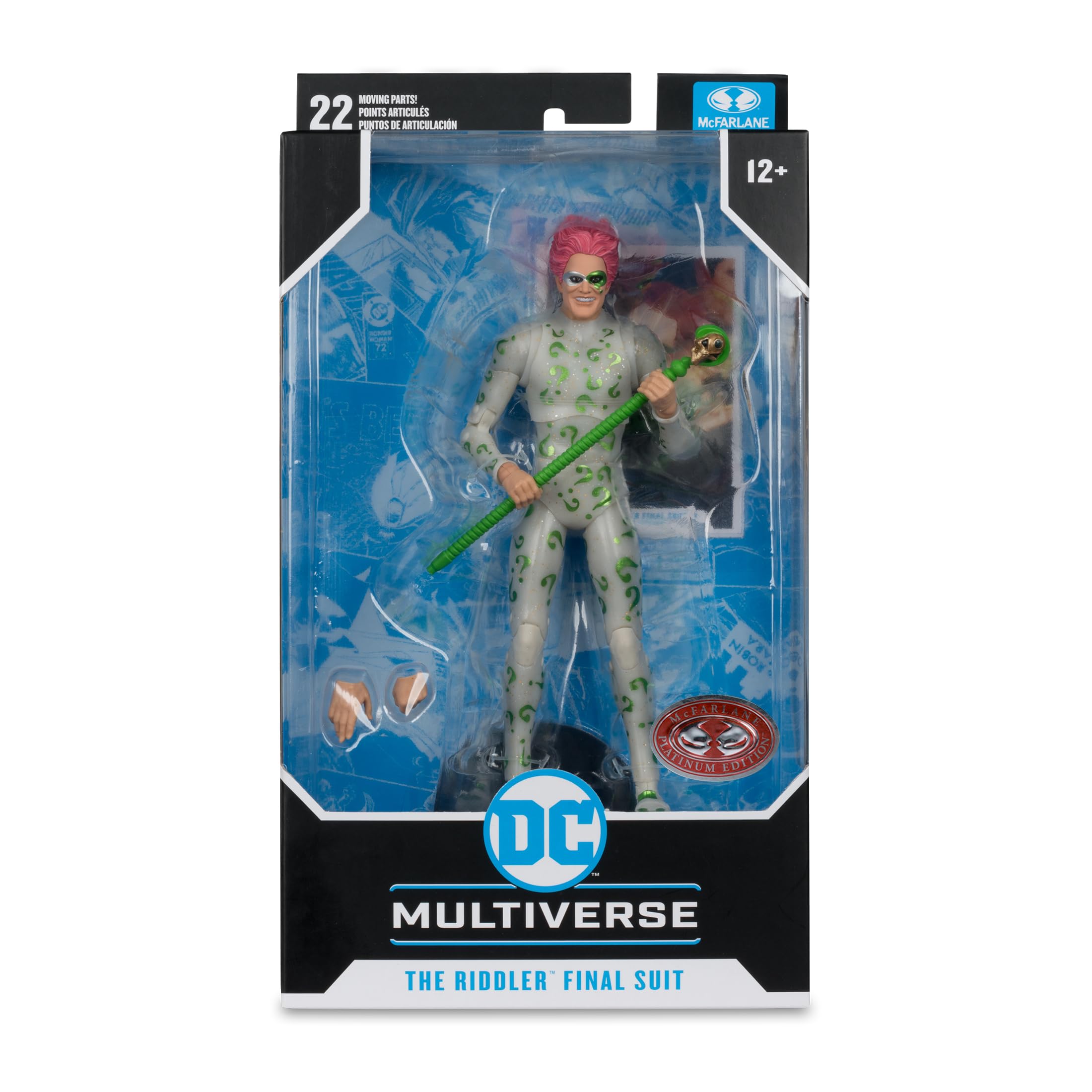 McFarlane DC Multiverse Riddler Final Suit action figure 17,8 cm Red Platinum
