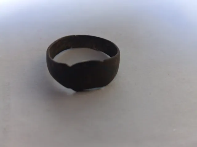 TS Collezionismo Antiquariato Anello Medievale Bronzo Misura 20