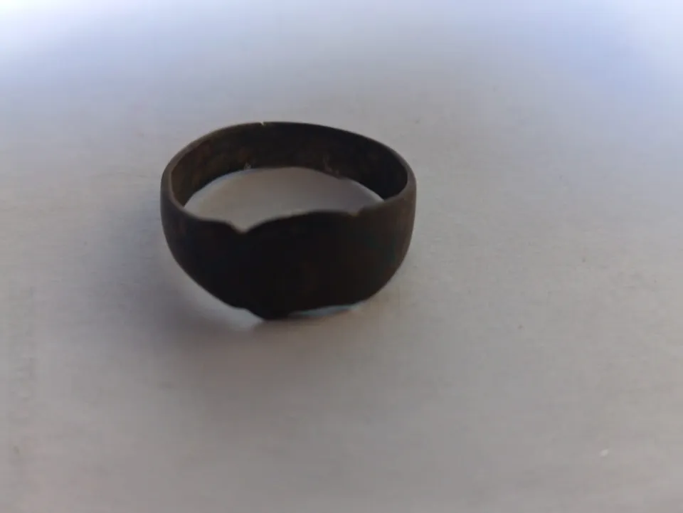 TS Collezionismo Antiquariato Anello Medievale Bronzo Misura 20