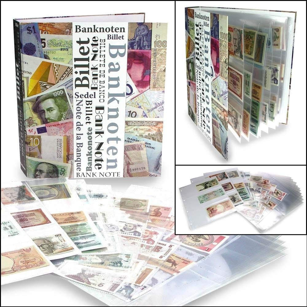 Safe Group Banknoten Alben 7921 Album Banconote Rosso Vinaccia