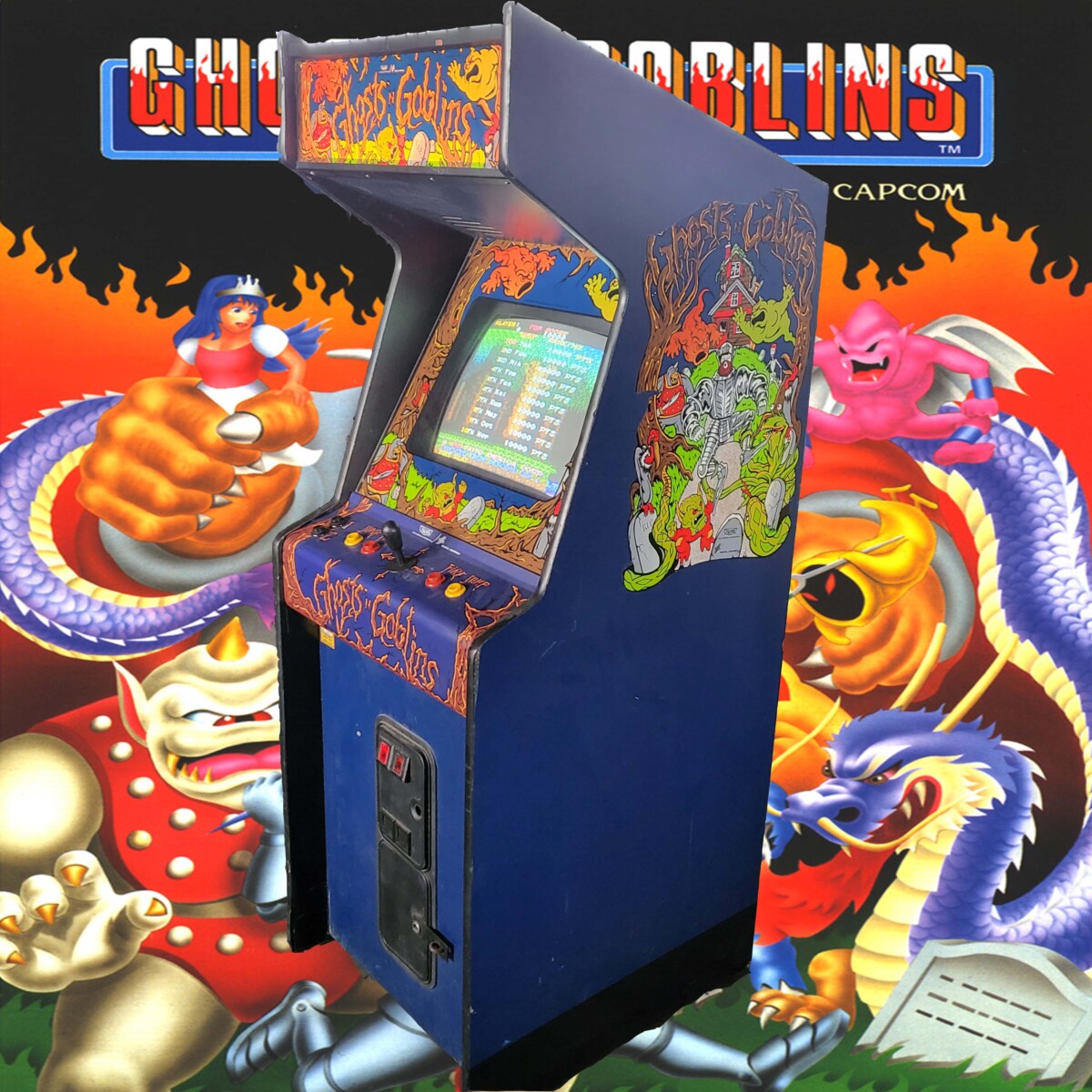 Arcade Story Rari e da Collezione Ghosts'n Goblins cabinato 1985