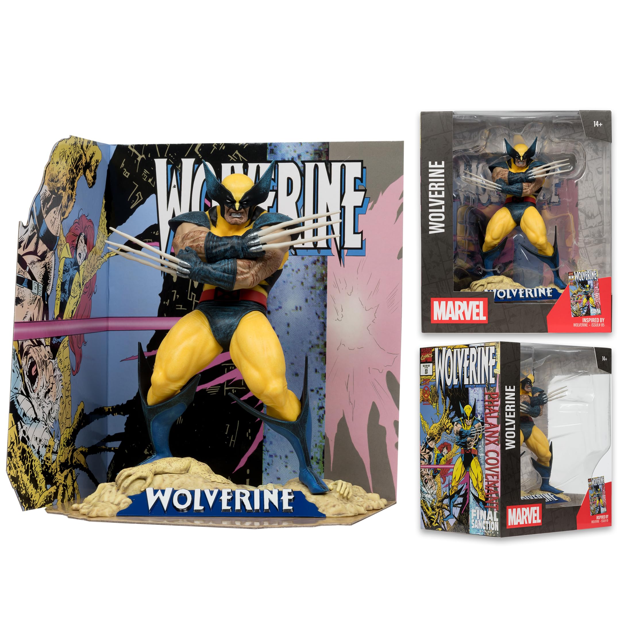 McFarlane Marvel Wolverine #85 statua 1:10 con scena
