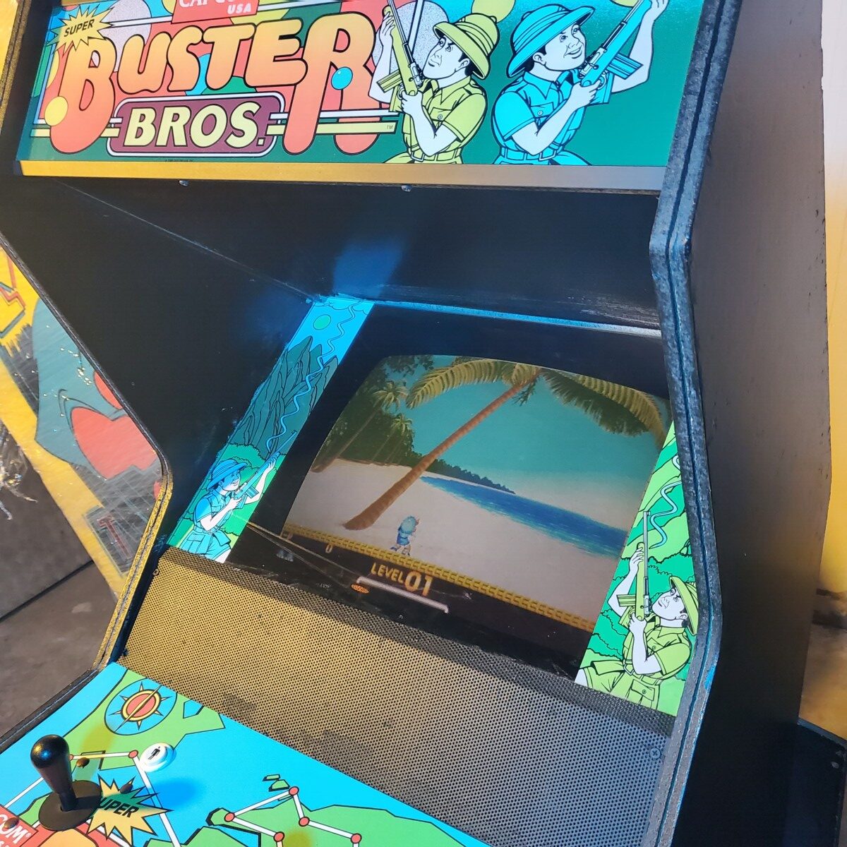 Arcade Story Super Pang cabinato arcade Capcom 2 giocatori