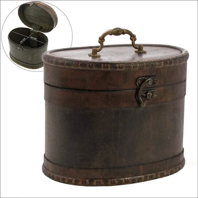 Safe Praktisches Midi scrigno legno rotondo 23 cm