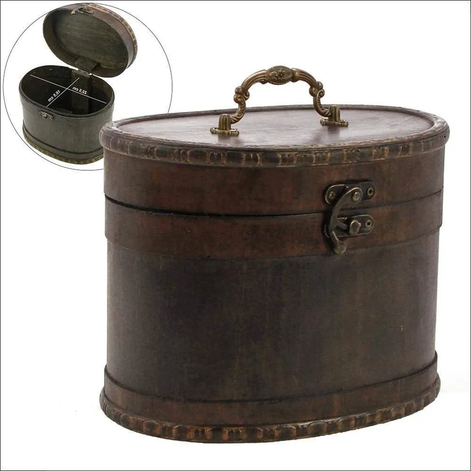 Safe Praktisches Midi scrigno legno rotondo 23 cm