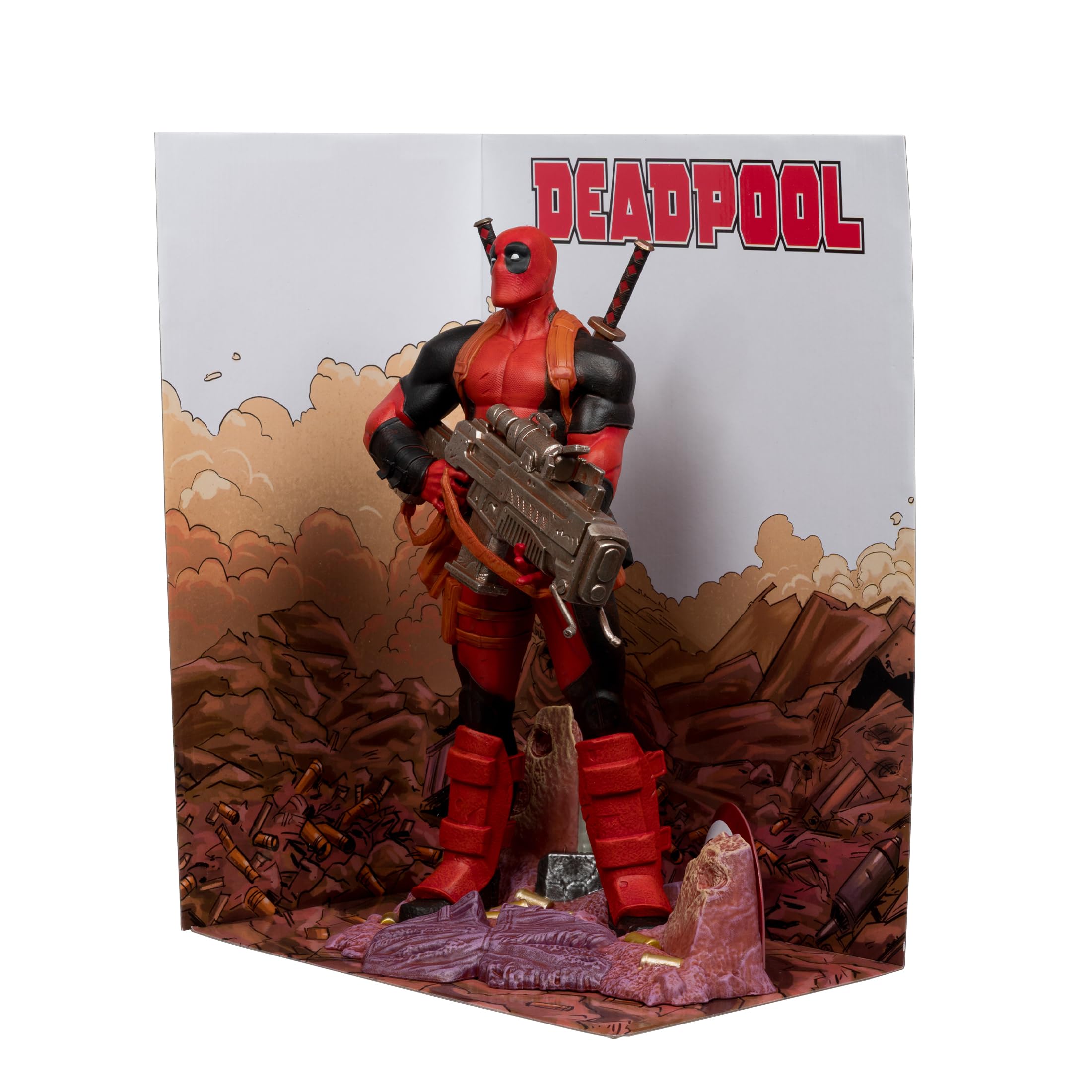 McFarlane Marvel Deadpool 1:6 statua con scena e fumetto #1