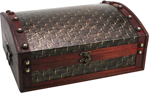Safe Praktisches für Daheim bauletto legno scrigno pirati 40x30x16 cm