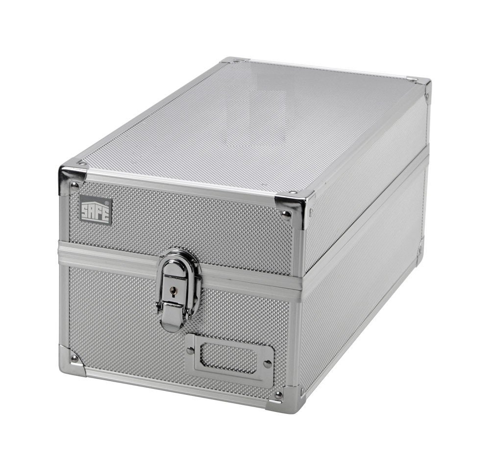 Safe 161 valigia monete alluminio con chiave divisori