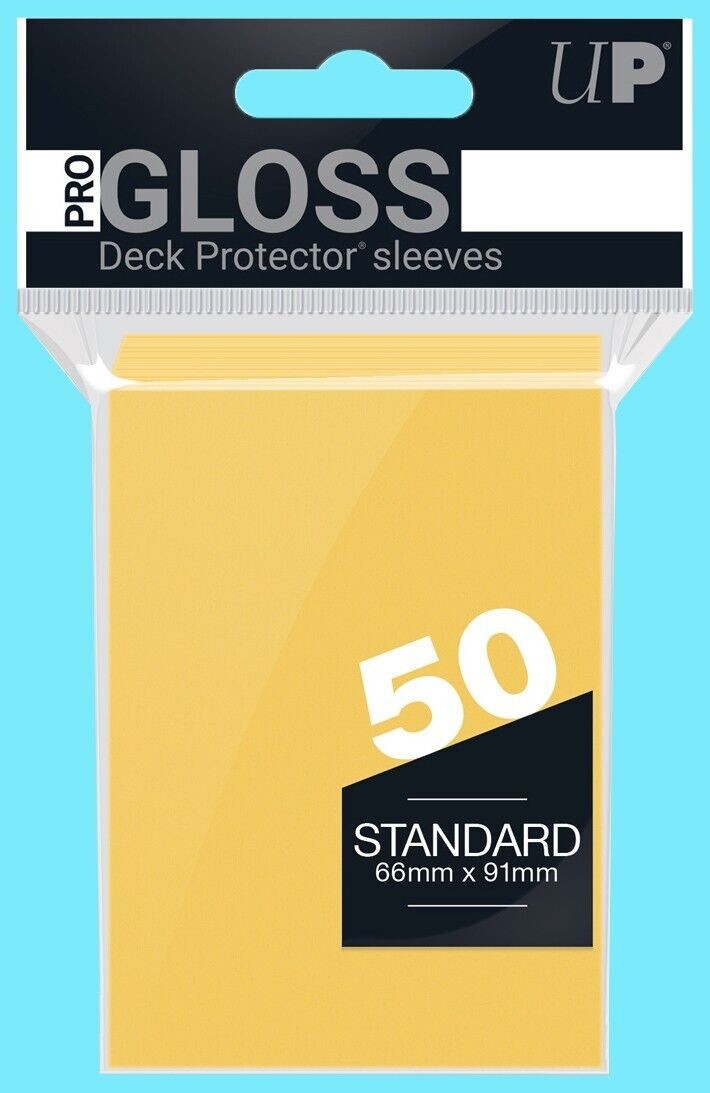 Ultra PRO Deck Protector Standard bustine gialle lucide 50 pz