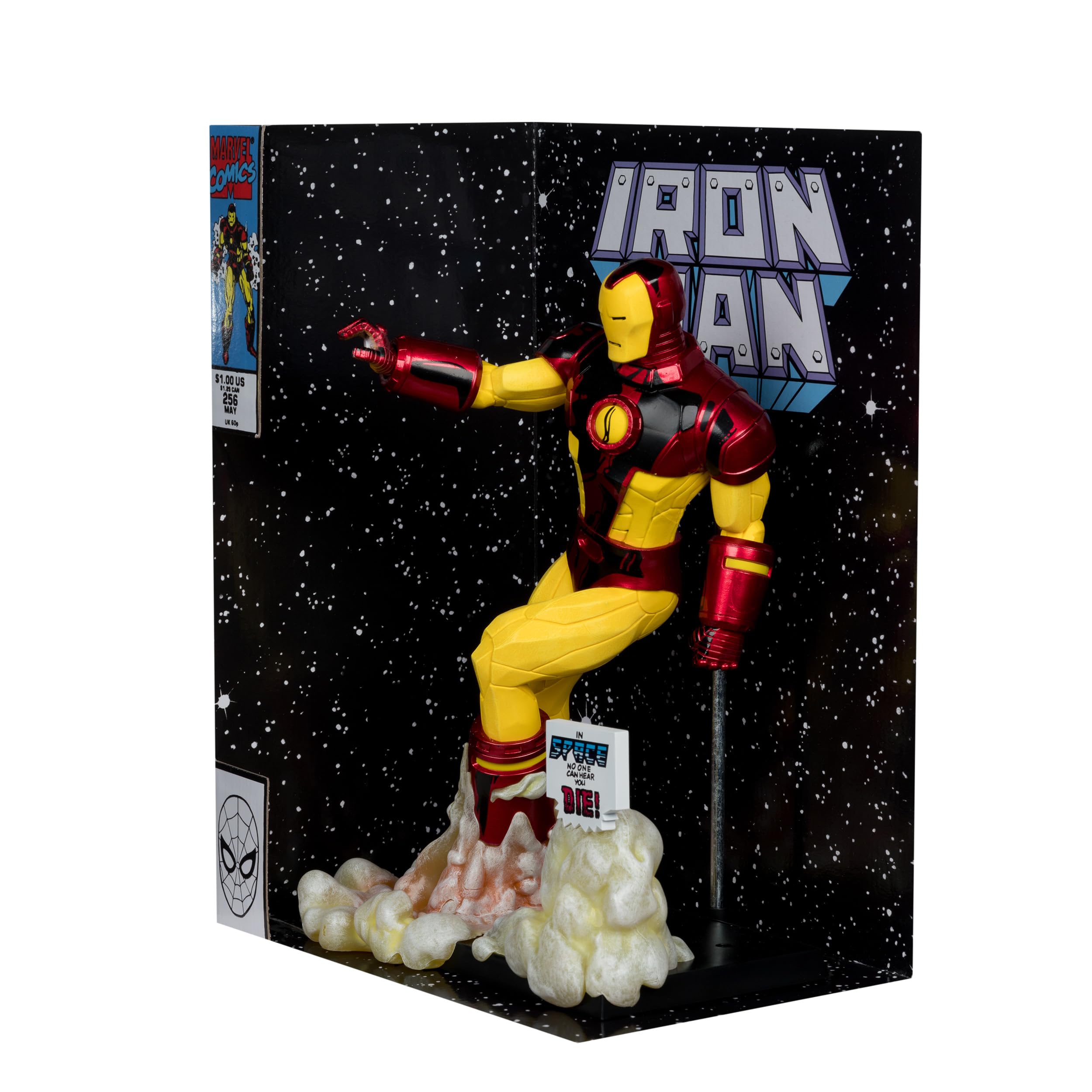 McFarlane Marvel Iron Man #256 statua 1:6 con scena e fumetto