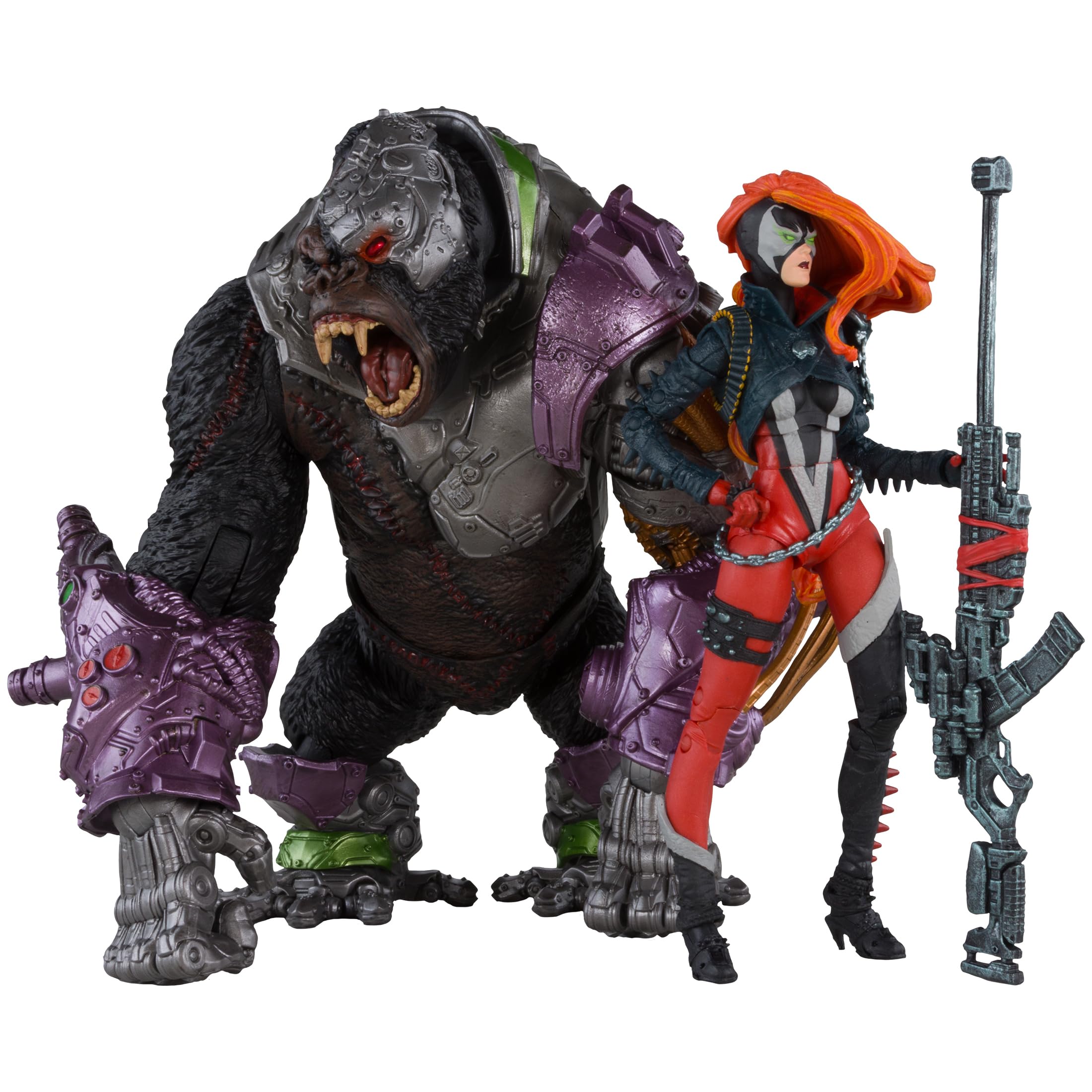 McFarlane Spawn She-Spawn Cygor action figure 2 pack Gold Label