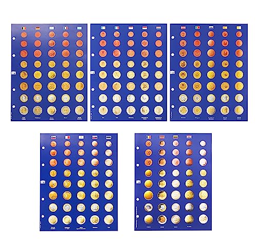 Safe 7817 album monete euro 1 cent-2 euro 5 fogli 4 anelli