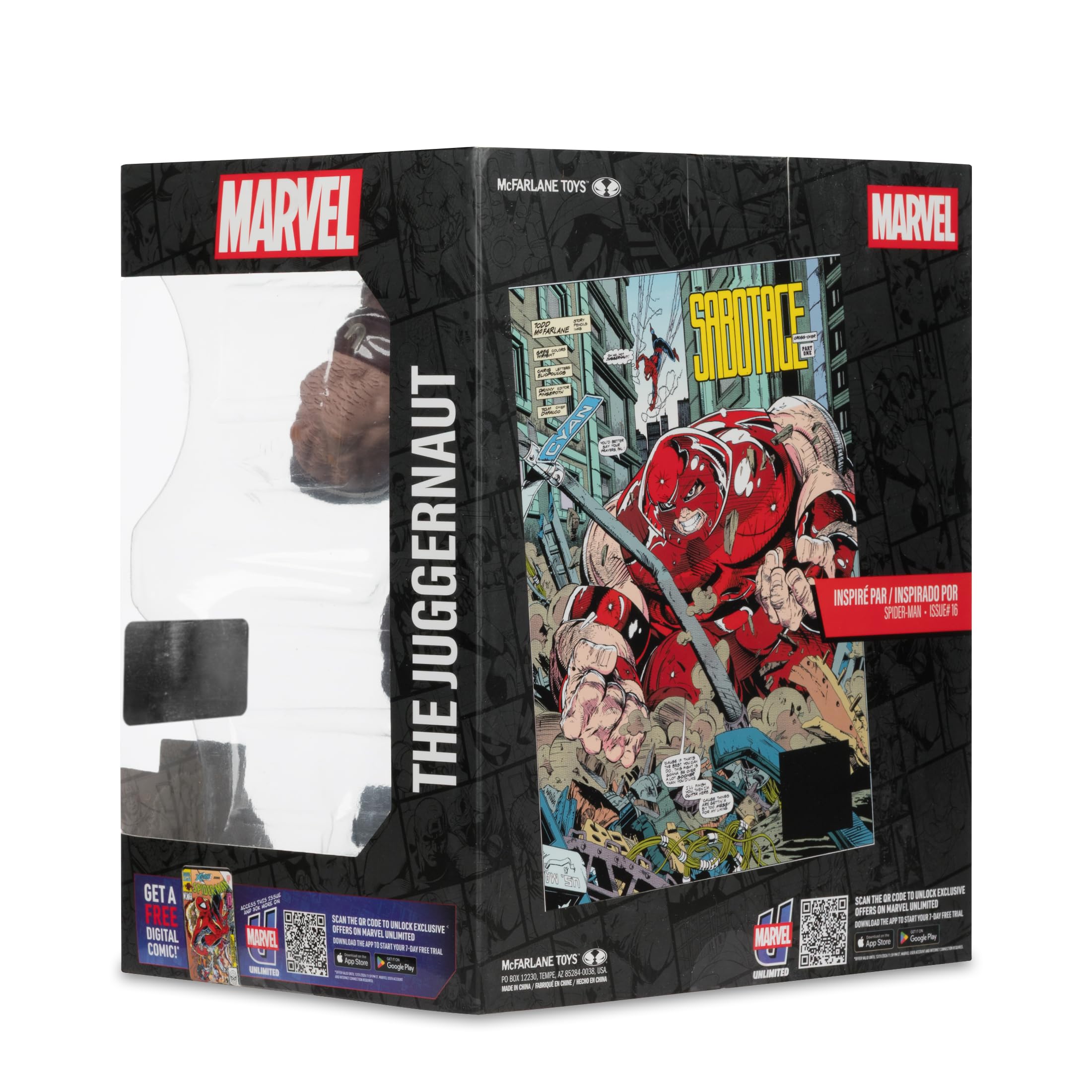 McFarlane Marvel Juggernaut 1:10 action figure Gold Label con scena