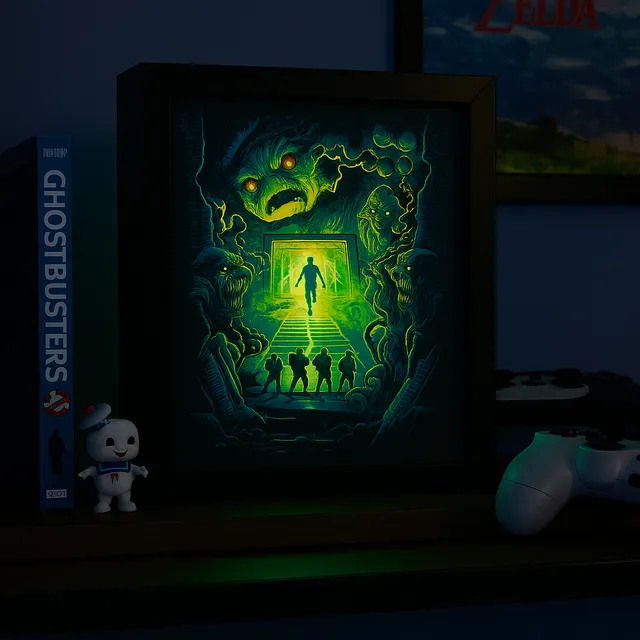 L'Atelier di Zelda Mondi di Luce Ghostbusters Portale lightbox USB